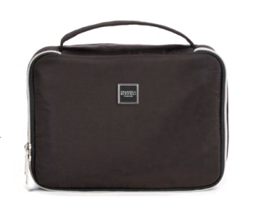 EB BEAUTY CASE NYLON NERO FINITURE ARGENTO 22420