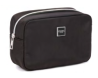 EB BUSTA PORTA COSMETICI NYLON NERO FINITURE ARGENTO GRANDE 22462