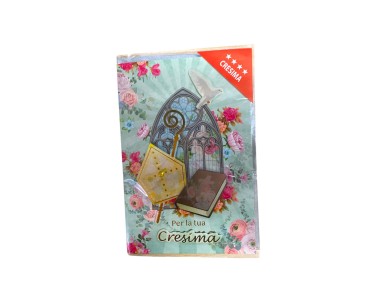 BIGLIETTO AUGURALE SANTA CRESIMA 662