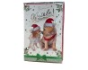 BIGLIETTO AUGURALE BUON NATALE CANE E GATTO 090