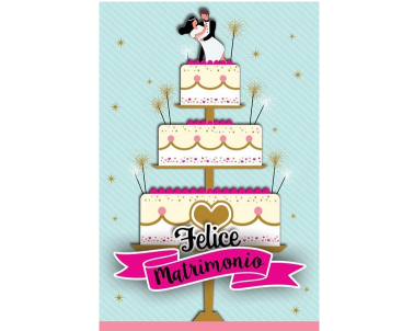 BIGLIETTO AUGURALE MATRIMONIO 659
