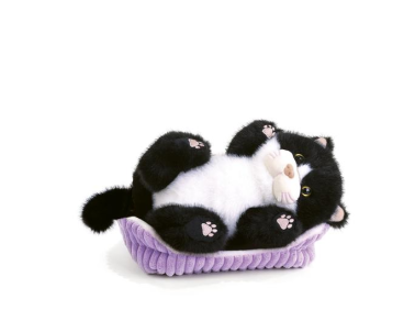 PELUCHES P&C C/CUCCIA ZORRO GATTO NERO 22 CM 