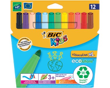 PENNARELLI BIC VISA JUMBO 12 PZ (12 PZ)